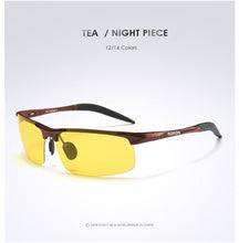 Load image into Gallery viewer, AORON Aluminum Night Vision Polarized Sunglasses Men Brand Goggles UV400 Glasses Male Eyewear