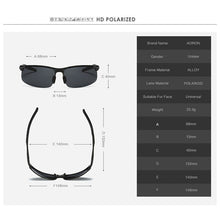 Load image into Gallery viewer, AORON Aluminum Night Vision Polarized Sunglasses Men Brand Goggles UV400 Glasses Male Eyewear