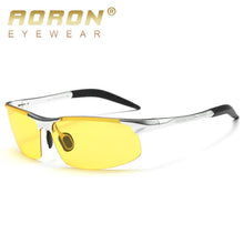 Load image into Gallery viewer, AORON Aluminum Night Vision Polarized Sunglasses Men Brand Goggles UV400 Glasses Male Eyewear