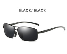Carica l&#39;immagine nel visualizzatore di Gallery, AORON Classic Retro Mens Polarized Sunglasses Men Rectangle Sun Glasses Aluminum Frame Sunglasses Men UV400