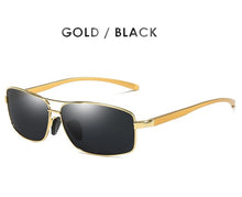 Carica l&#39;immagine nel visualizzatore di Gallery, AORON Classic Retro Mens Polarized Sunglasses Men Rectangle Sun Glasses Aluminum Frame Sunglasses Men UV400