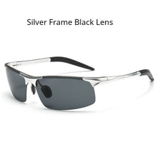 Load image into Gallery viewer, AORON Driving Polarized Sunglasses Men Aluminum Magnesium Frame Sport Sun Glasses Driver Retro Goggles Sunglass UV400 Anti-Glare