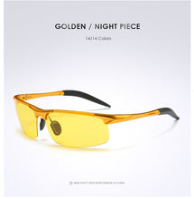 Load image into Gallery viewer, AORON Driving Polarized Sunglasses Men Aluminum Magnesium Frame Sport Sun Glasses Driver Retro Goggles Sunglass UV400 Anti-Glare