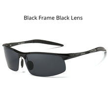 Load image into Gallery viewer, AORON Driving Polarized Sunglasses Men Aluminum Magnesium Frame Sport Sun Glasses Driver Retro Goggles Sunglass UV400 Anti-Glare