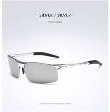 Load image into Gallery viewer, AORON Driving Polarized Sunglasses Men Aluminum Magnesium Frame Sport Sun Glasses Driver Retro Goggles Sunglass UV400 Anti-Glare