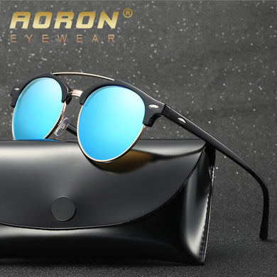 AORON Cat Eye Polarized Sunglasses Men Mirror Vintage Sun Glasses Brand Designer Women Lentes De Sol Mujer Sunglass 4346
