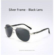 Load image into Gallery viewer, AORON Men Polarized Sunglasses Aviation UV400 Driving Sun Glasses Aluminum Magnesium Leg