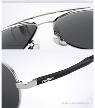 Load image into Gallery viewer, AORON Men Polarized Sunglasses Aviation UV400 Driving Sun Glasses Aluminum Magnesium Leg