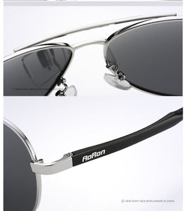 AORON Men Polarized Sunglasses Aviation UV400 Driving Sun Glasses Aluminum Magnesium Leg