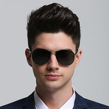 Load image into Gallery viewer, AORON Men Polarized Sunglasses Classic Pilot Driving Sun Glasses Alloy Frame Mirror Large Lens UV400