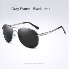 Load image into Gallery viewer, AORON Men Polarized Sunglasses Classic Pilot Driving Sun Glasses Alloy Frame Mirror Large Lens UV400