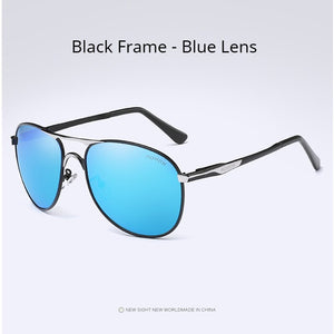 AORON Men Polarized Sunglasses Classic Pilot Driving Sun Glasses Alloy Frame Mirror Large Lens UV400