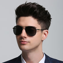 Load image into Gallery viewer, AORON Men Polarized Sunglasses Classic Pilot Driving Sun Glasses Alloy Frame Mirror Large Lens UV400