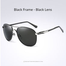 Load image into Gallery viewer, AORON Men Polarized Sunglasses Classic Pilot Driving Sun Glasses Alloy Frame Mirror Large Lens UV400