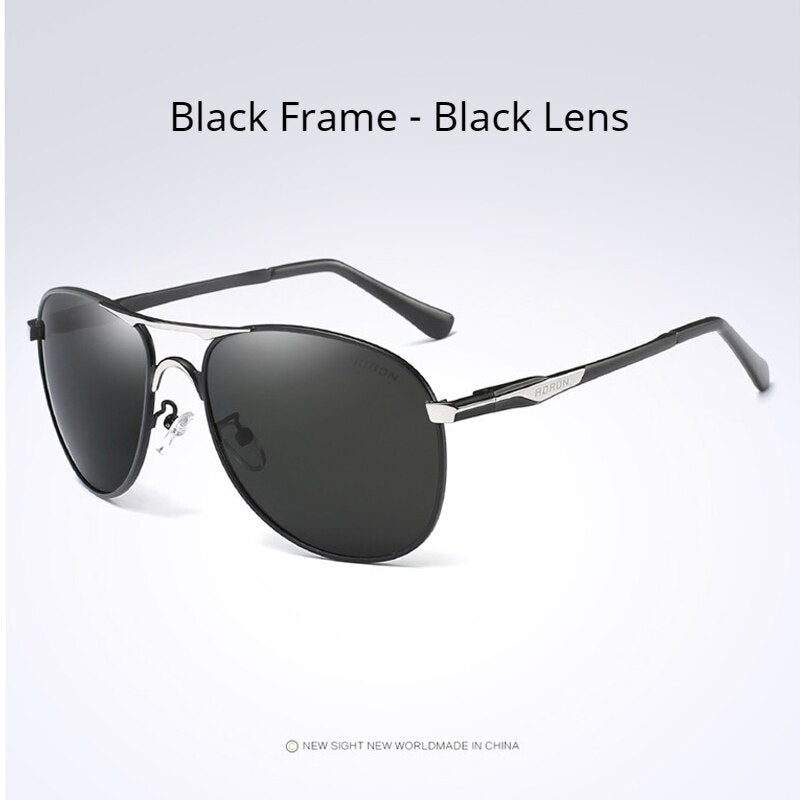 AORON Men Polarized Sunglasses Classic Pilot Driving Sun Glasses Alloy Frame Mirror Large Lens UV400