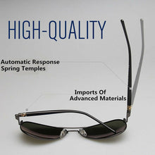Carica l&#39;immagine nel visualizzatore di Gallery, AORON Men Polarized Sunglasses Classic Pilot Glasses Brand Goggoles UV400 Protection Metal Frame