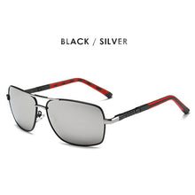 Carica l&#39;immagine nel visualizzatore di Gallery, AORON Men Polarized Sunglasses Men Brand Original Design Metal Frame Rectangle Lens UV400 Sun Glasses Men