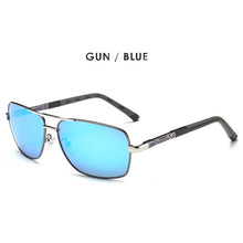 Carica l&#39;immagine nel visualizzatore di Gallery, AORON Men Polarized Sunglasses Men Brand Original Design Metal Frame Rectangle Lens UV400 Sun Glasses Men