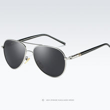 Load image into Gallery viewer, AORON Men Polarized Sunglasses Retro Classic Pilot Glasses Brand Goggoles Leisure UV400 Protection Metal Frame Oculos de sol