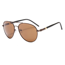 Load image into Gallery viewer, AORON Men Polarized Sunglasses Retro Classic Pilot Glasses Brand Goggoles Leisure UV400 Protection Metal Frame Oculos de sol