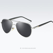 Load image into Gallery viewer, AORON Men Polarized Sunglasses Retro Classic Pilot Glasses Brand Goggoles Leisure UV400 Protection Metal Frame Oculos de sol