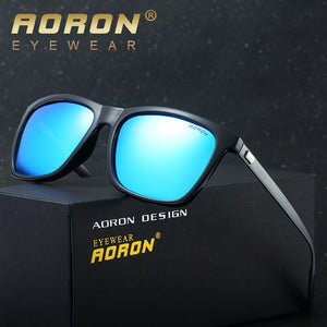 AORON Men's Metal Polarized Sunglasses Classic Brand Design Goggles UV400 Defending Coating Lens Leisure Shades