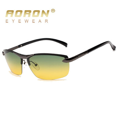 AORON Men's Polarized Sunglasses Day and Night Glasses Vison Multifunction Reduce Glare UV400 Sun Glasses Goggles