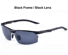 Carica l&#39;immagine nel visualizzatore di Gallery, AORON Men&#39;s Sports Polarized Sunglasses Aluminum Frame Outdoor Driving Sunglasses UV400 100%Anti-UV Glasses