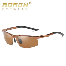 Carica l&#39;immagine nel visualizzatore di Gallery, AORON Men&#39;s Sports Polarized Sunglasses Aluminum Frame Outdoor Driving Sunglasses UV400 100%Anti-UV Glasses
