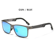 Load image into Gallery viewer, AORON Mens Polarized Sunglasses Aluminum Magnesium Sun Glasses Driving Glasses Rectangle Sunglasses Men