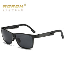 Load image into Gallery viewer, AORON Mens Polarized Sunglasses Aluminum Magnesium Sun Glasses Driving Glasses Rectangle Sunglasses Men