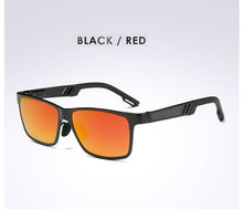 Load image into Gallery viewer, AORON Mens Polarized Sunglasses Aluminum Magnesium Sun Glasses Driving Glasses Rectangle Sunglasses Men