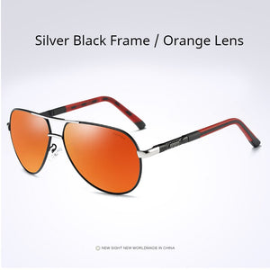 AORON Mens Polarized Sunglasses Classic Pilot Sun Glasses Anti-Reflective Coating Lens Alloy Frame Driving Sunglasses Men