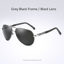 Load image into Gallery viewer, AORON Mens Polarized Sunglasses Classic Pilot Sun Glasses Coating Lens Alloy Frame UV400 Driving Goggles For Men