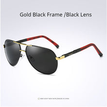 Load image into Gallery viewer, AORON Mens Polarized Sunglasses Classic Pilot Sun Glasses Coating Lens Alloy Frame UV400 Driving Goggles For Men
