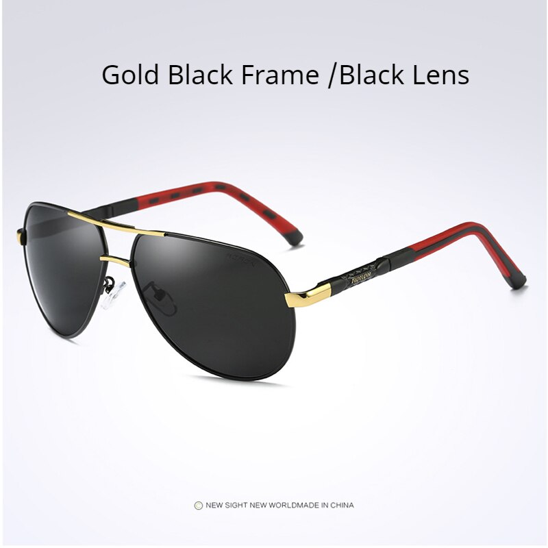 AORON Mens Polarized Sunglasses Classic Pilot Sun Glasses Coating Lens Alloy Frame UV400 Driving Goggles For Men
