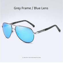 Load image into Gallery viewer, AORON Mens Polarized Sunglasses Classic Pilot Sun Glasses Coating Lens Alloy Frame UV400 Driving Goggles For Men