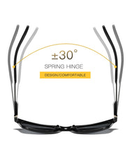 Load image into Gallery viewer, AORON Mens Polarized Sunglasses Classic Square Mirror Sun Glasses Aluminum Magnesium Leg UV400 Sunglasses Men