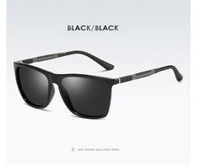 Load image into Gallery viewer, AORON Mens Polarized Sunglasses Classic Square Mirror Sun Glasses Aluminum Magnesium Leg UV400 Sunglasses Men