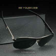 Load image into Gallery viewer, AORON Mens Polarized Sunglasses Metal Aviation Eyewear Pilot UV400 Anti-Glare Driving Sun Glasses Male Goggles