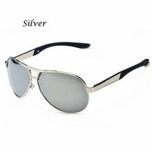 Load image into Gallery viewer, AORON Mens Polarized Sunglasses Metal Aviation Eyewear Pilot UV400 Anti-Glare Driving Sun Glasses Male Goggles