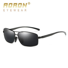 Carica l&#39;immagine nel visualizzatore di Gallery, AORON Mens Polarized Sunglasses Rectangle Aluminum Magnesium Frame UV400 Sun Glasses