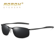 Carica l&#39;immagine nel visualizzatore di Gallery, AORON Mens Polarized Sunglasses for sports rectangle Mirror Sunglasses men Alloy Frame UV400 Sun Glasses Eyewear