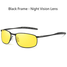 Carica l&#39;immagine nel visualizzatore di Gallery, AORON Mens Polarized Sunglasses for sports rectangle Mirror Sunglasses men Alloy Frame UV400 Sun Glasses Eyewear