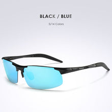 Carica l&#39;immagine nel visualizzatore di Gallery, AORON Mens Sunglasses Polarized Driving Sports Aluminum Frame Sun Glasses UV400 Mirror sunglasses men