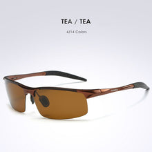 Carica l&#39;immagine nel visualizzatore di Gallery, AORON Mens Sunglasses Polarized Driving Sports Aluminum Frame Sun Glasses UV400 Mirror sunglasses men