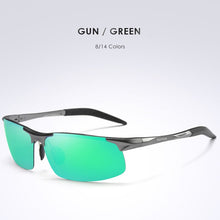 Carica l&#39;immagine nel visualizzatore di Gallery, AORON Mens Sunglasses Polarized Driving Sports Aluminum Frame Sun Glasses UV400 Mirror sunglasses men