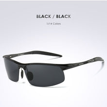 Carica l&#39;immagine nel visualizzatore di Gallery, AORON Mens Sunglasses Polarized Driving Sports Aluminum Frame Sun Glasses UV400 Mirror sunglasses men