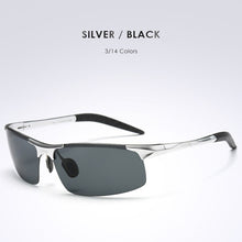 Carica l&#39;immagine nel visualizzatore di Gallery, AORON Mens Sunglasses Polarized Driving Sports Aluminum Frame Sun Glasses UV400 Mirror sunglasses men