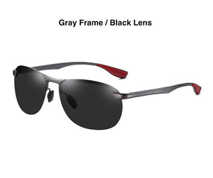 AORON Aluminum Frame Sunglasses Men's Polarized Sun Glasses Driver Driving Sunglasses UV400